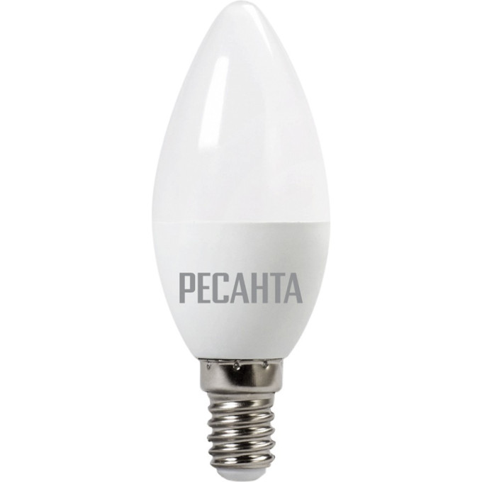 Лампа светодиодная РЕСАНТА LL-R-C37-6W-230-4K-E14 76/1/4